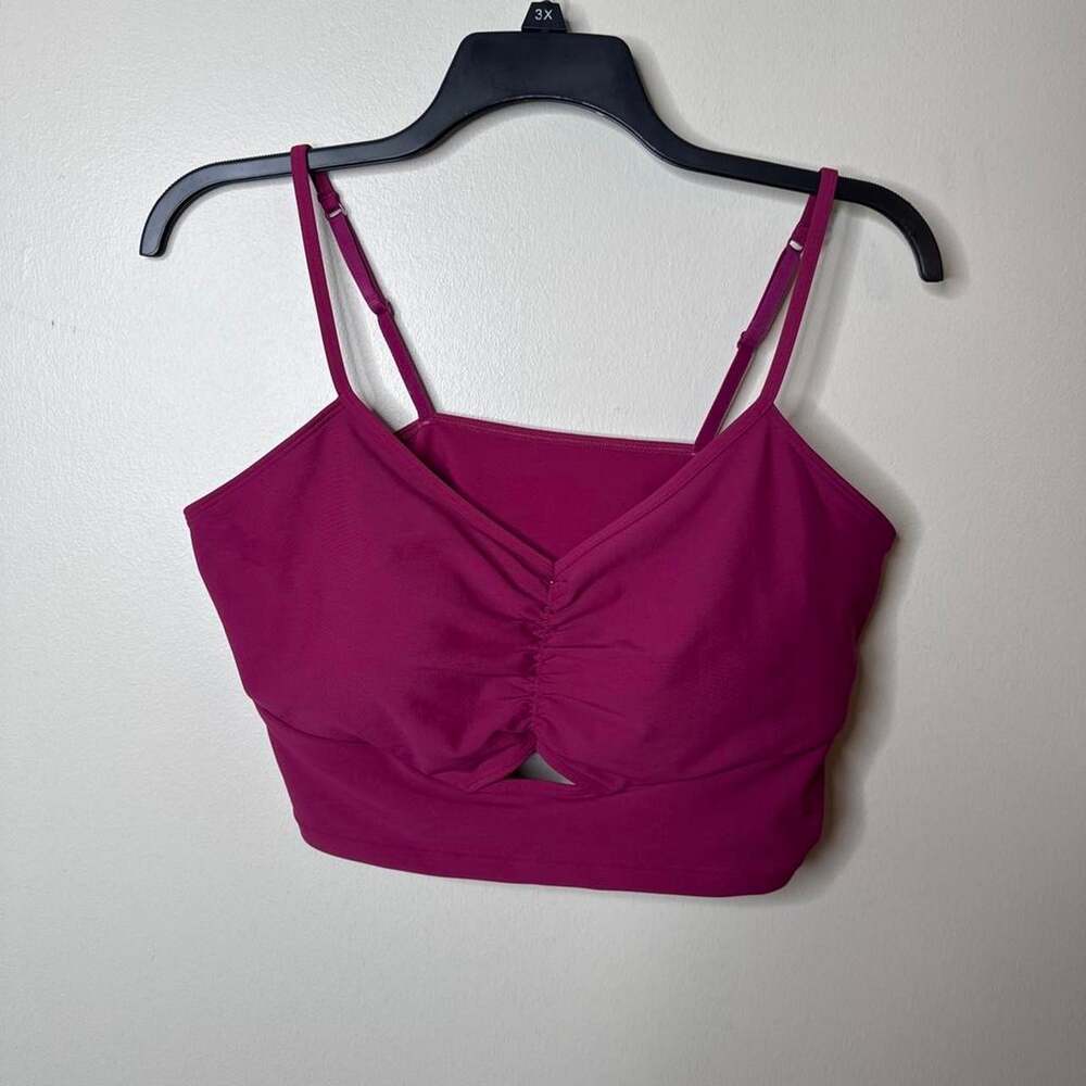 Old Navy Women's Pink and Purple Crop-top